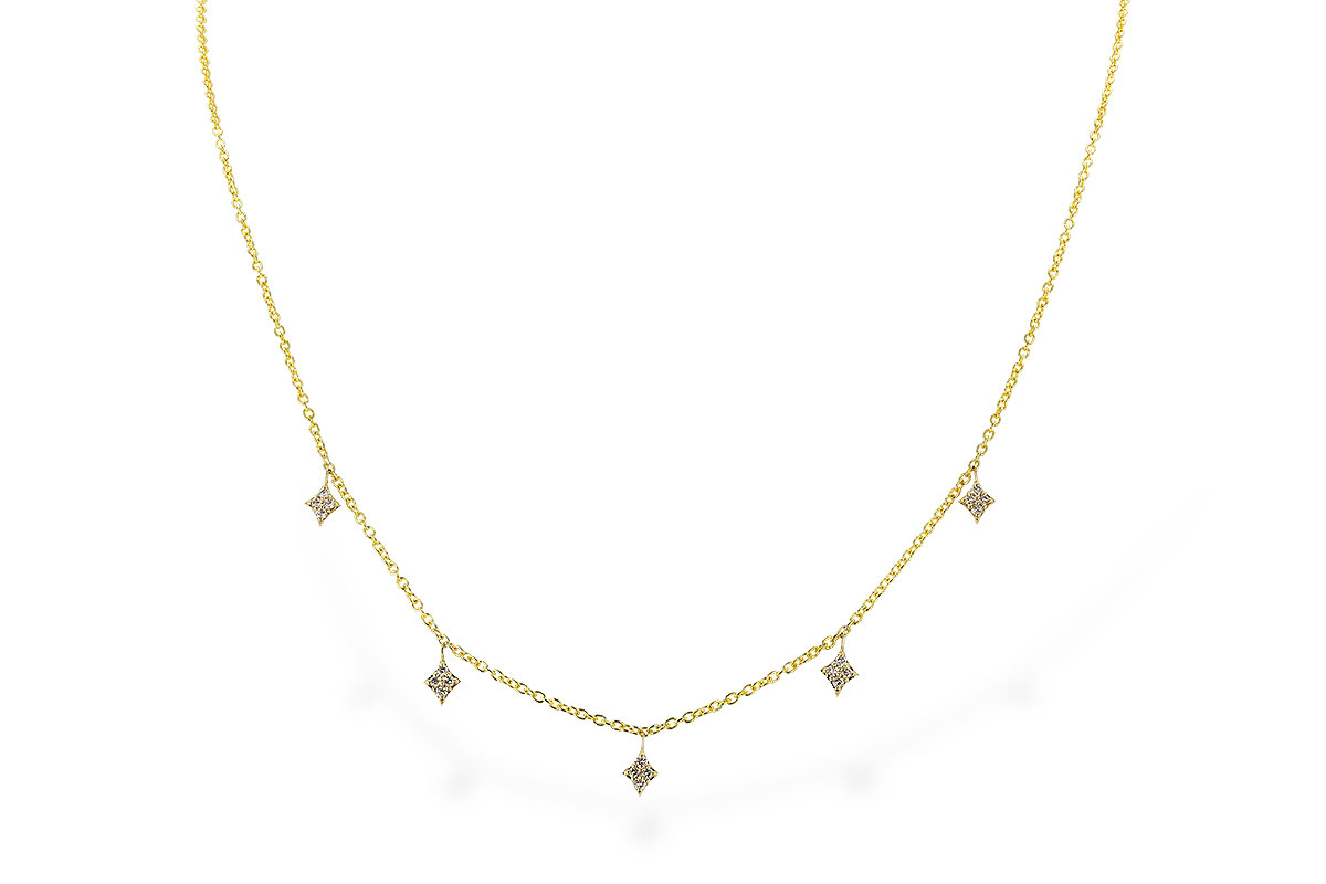 E274-35138: NECKLACE .19 TW (18")