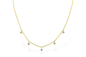 E274-35138: NECKLACE .19 TW (18")