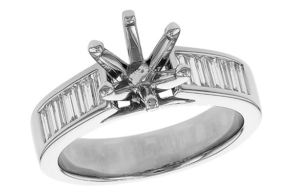 E275-18784: LDS SEMI DIA RG .50 TW BAGUETTES