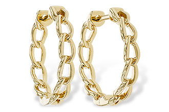 E275-19684: GOLD EARRINGS (18MM)