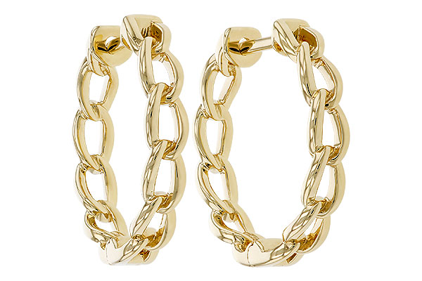 E275-19684: GOLD EARRINGS (18MM)