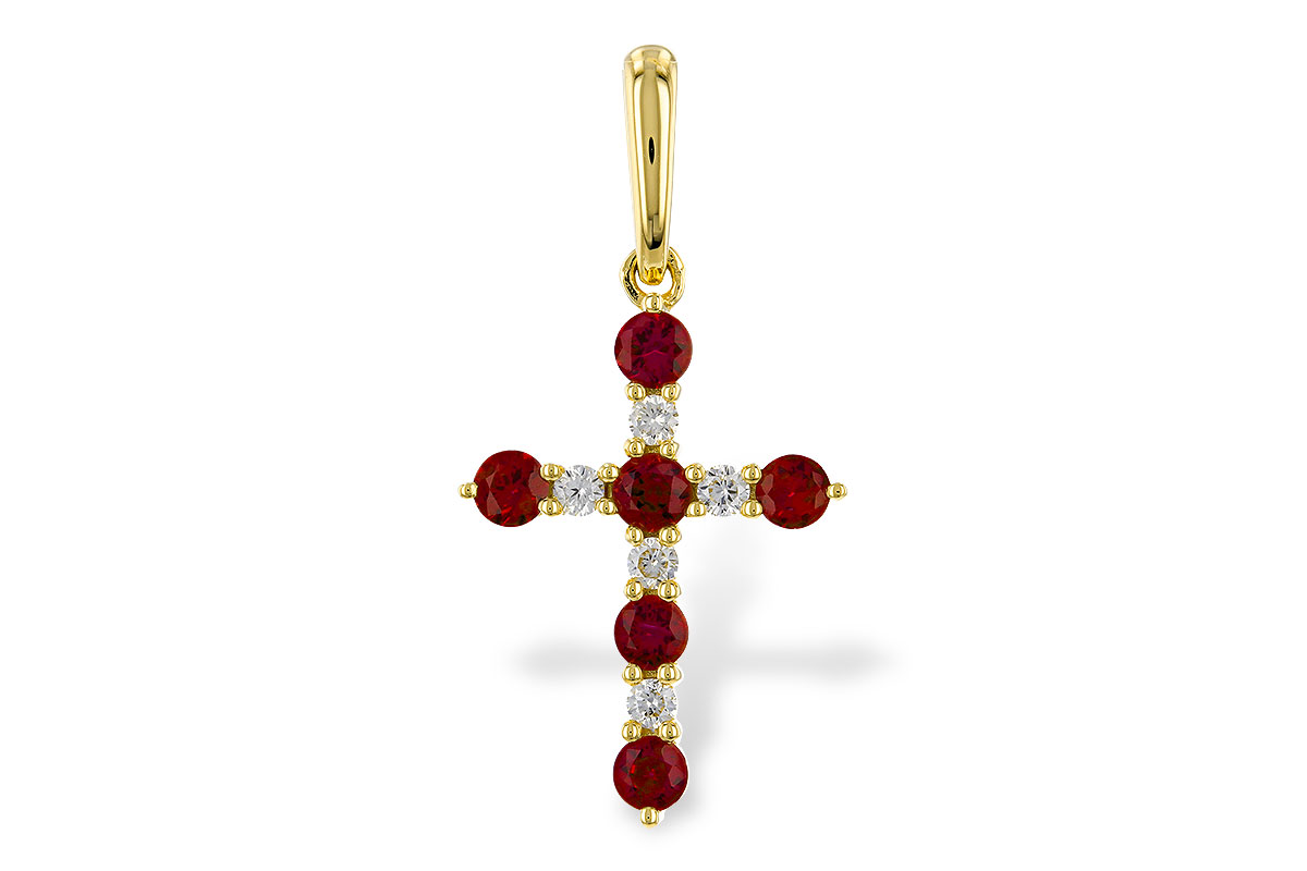 E275-20602: PENDANT .34 TW RUBY .42 TGW