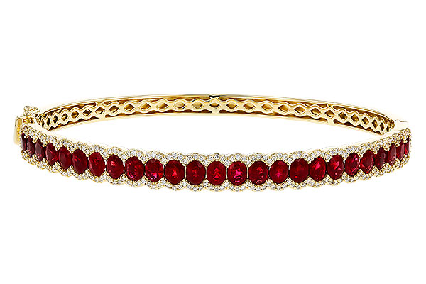 E275-26002: BANGLE 5.04 TW RUBY 5.60 TGW