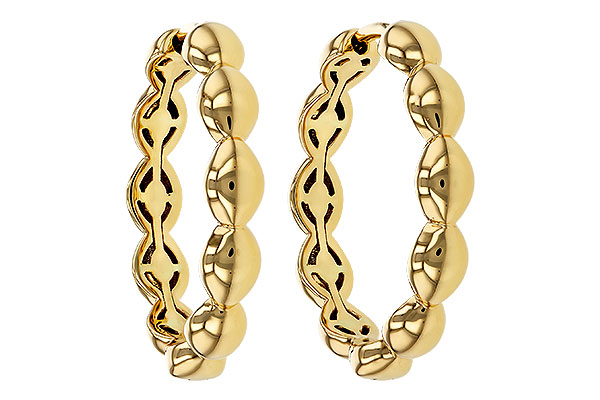 E275-26011: GOLD EARRINGS (21MM)