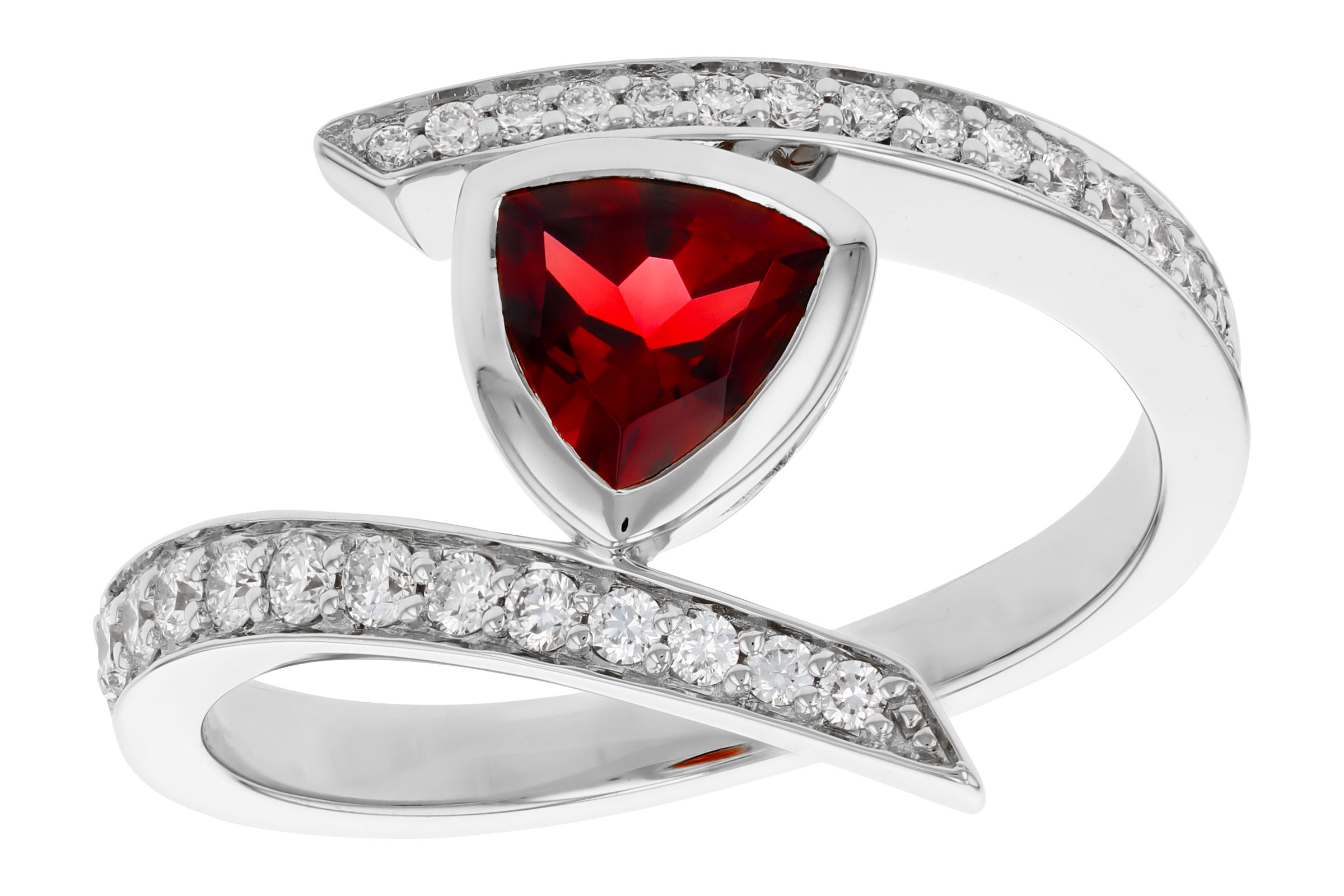 E276-12411: LDS RG .84 GARNET 1.08 TGW (6MM GAR)