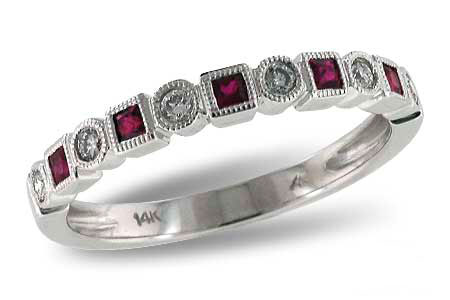 F097-06993: LDS WED RG .18 RUBY .30 TGW