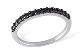 F186-12429: LDS WED RG .29 BLK DIAS TW