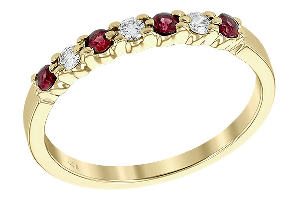 F186-16947: LDS WED RG .18 RUBY .28 TGW
