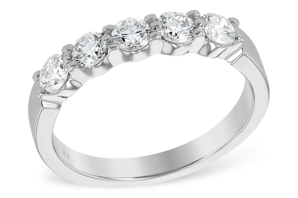 F187-07856: LDS DIA WED RG .75 TW (5 STONES)