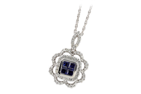 F187-94184: NECK .60 SAPPHIRE .98 TGW