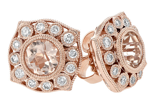 F188-86020: EARR .75 MORGANITE .98 TGW