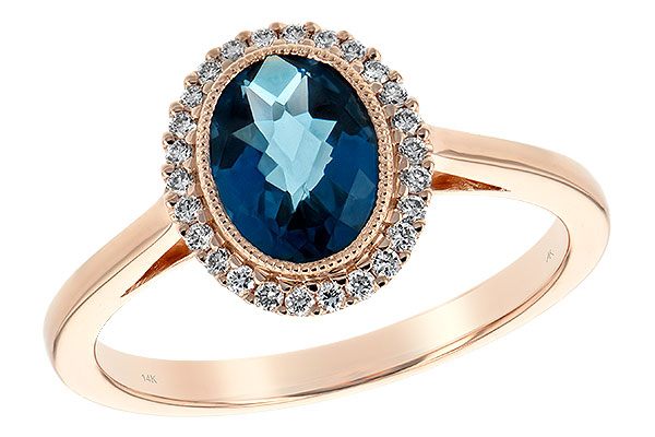 F189-74202: LDS RG 1.27 LONDON BLUE TOPAZ 1.42 TGW