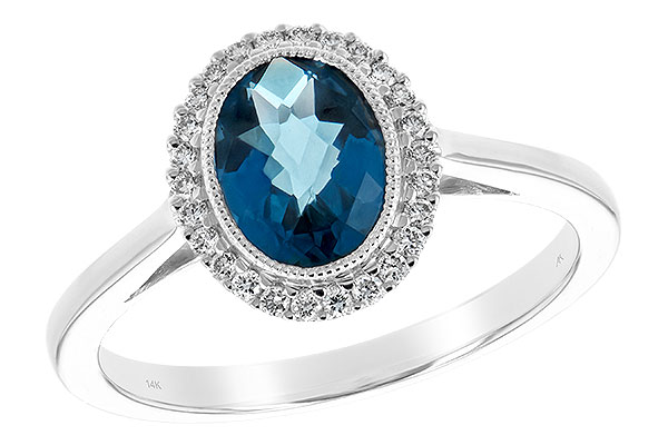 F189-74202: LDS RG 1.27 LONDON BLUE TOPAZ 1.42 TGW