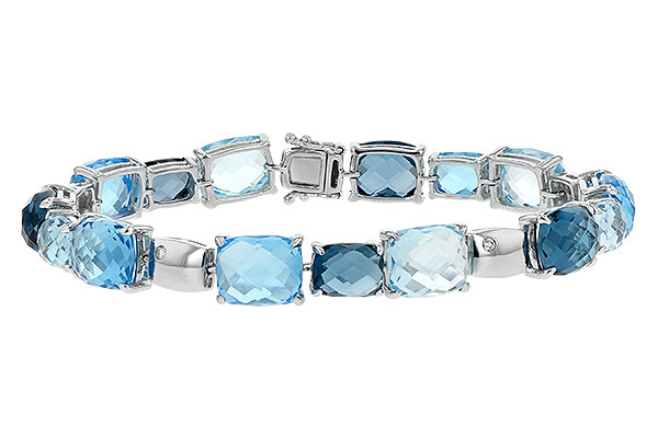 F189-76056: BRACELET 46.75 BLUE TOPAZ 46.80 TGW