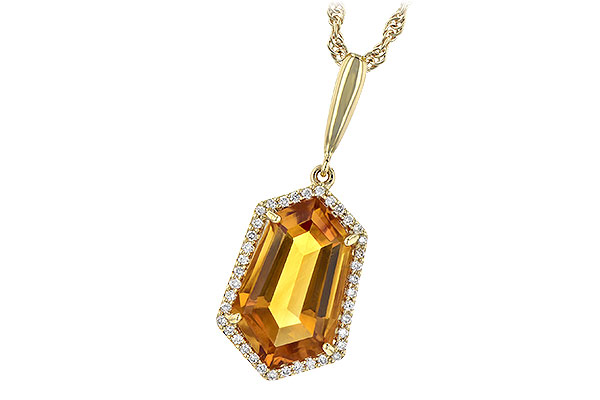 F190-65129: NECK 3.66 CITRINE 3.80 TGW