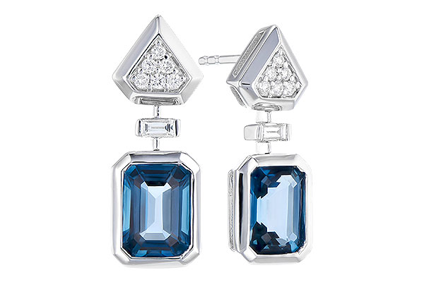 F273-44229: EARR 2.00 TW LONDON BLUE TOPAZ 2.12 TGW