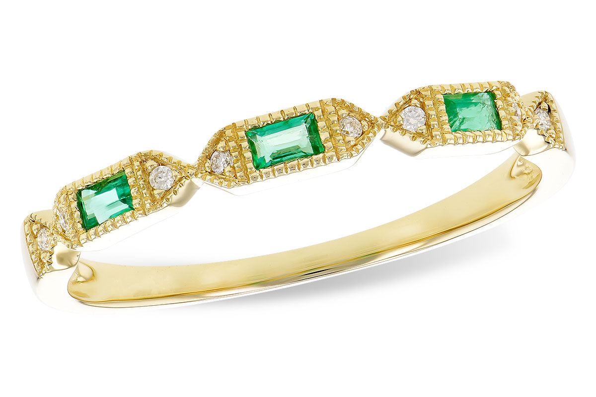 F274-27838: LDS WED RG .10 EMERALD .12 TGW