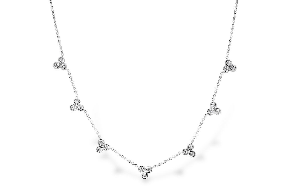 F274-28802: NECKLACE .36 TW (18")