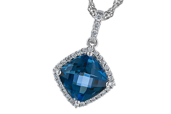 F274-31493: NECK 1.09 LONDON BLUE TOPAZ 1.20 TGW