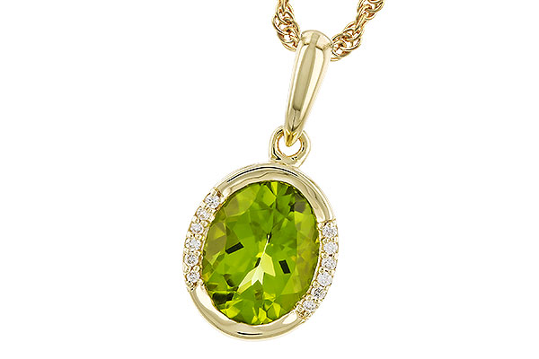 F274-31520: NECKLACE 1.72 TW PERIDOT 1.75 TGW (9x7 PER)