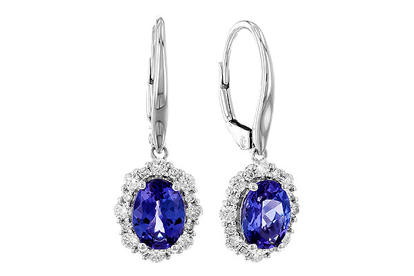 F274-32365: EARR 1.28 TW TANZANITE 1.72 TGW (7x5 OVAL)