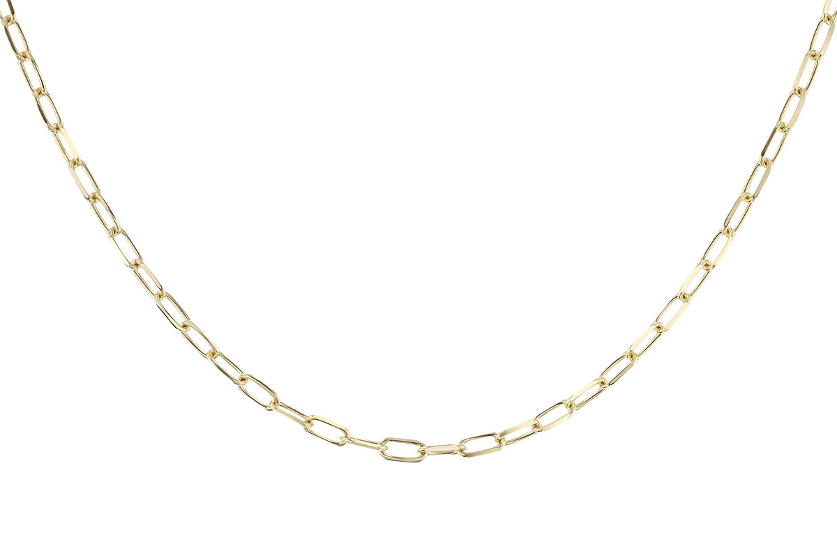F274-33329: PAPERCLIP MD (18IN, 3.10MM, 14KT, LOBSTER CLASP)