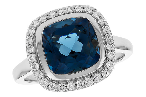 F274-34211: LDS RG 3.85 LONDON BLUE TOPAZ 4.15 TGW (9MM LBT)