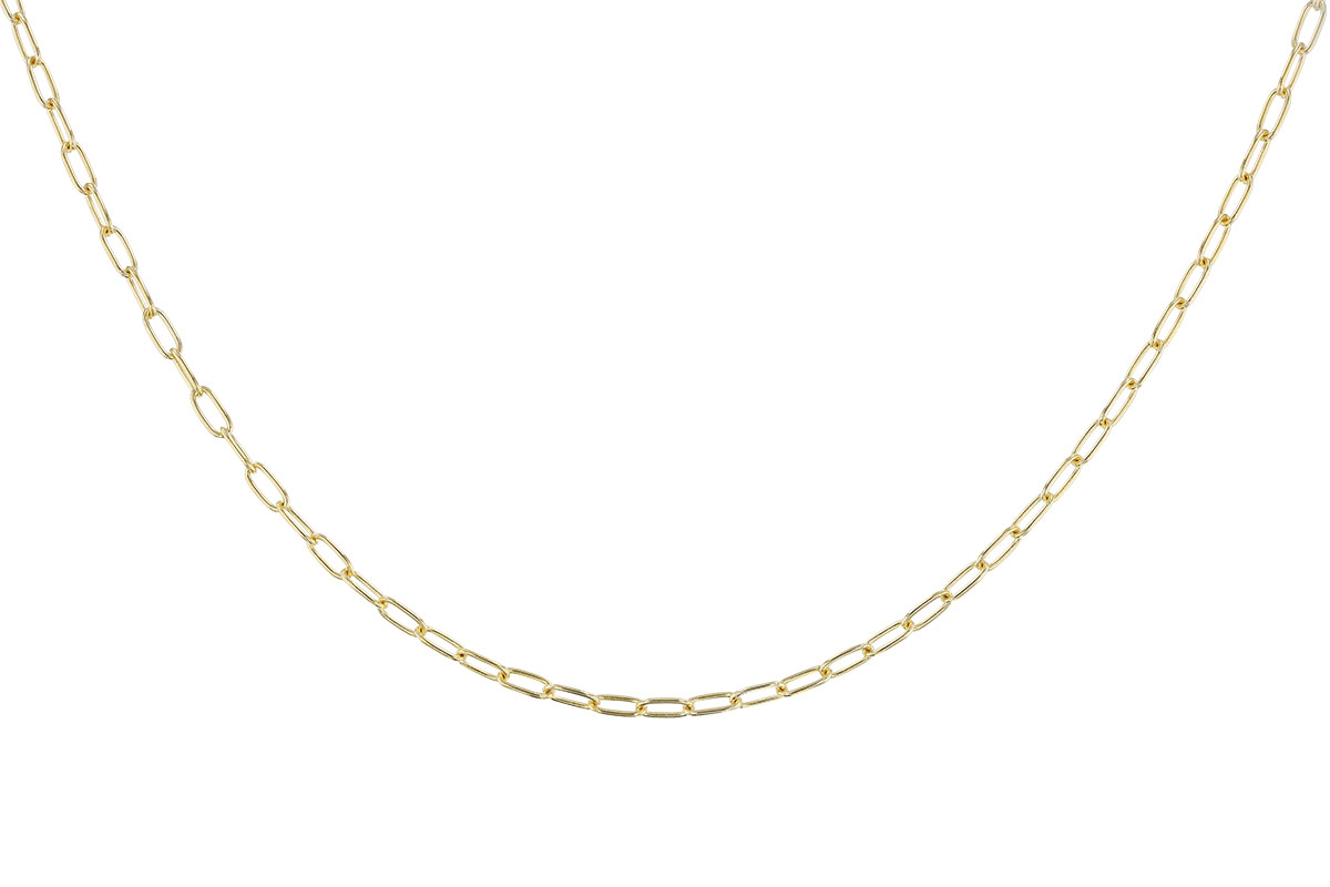 F275-18729: PAPERCLIP SM (16IN, 2.40MM, 14KT, LOBSTER CLASP)