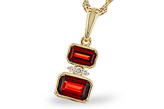 F275-20602: NECK .98 TW GARNET 1.01 TGW