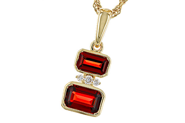 F275-20602: NECK .98 TW GARNET 1.01 TGW