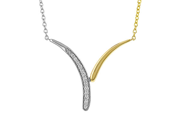 F275-23338: NECKLACE .12 TW (18")