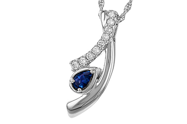 F275-24184: NECKLACE .23 SAPP .40 TGW (5x3 SAPP)
