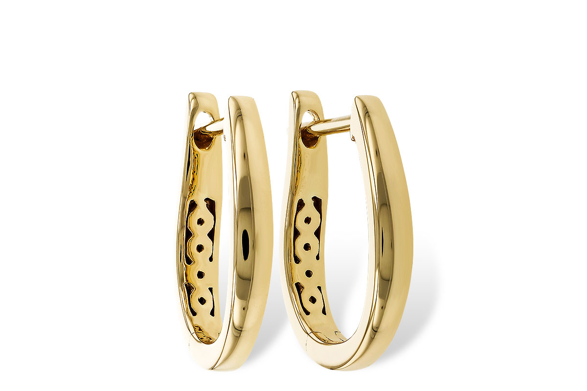 F275-24247: GOLD EARRINGS (15MM)