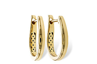 F275-24247: GOLD EARRINGS (15MM)