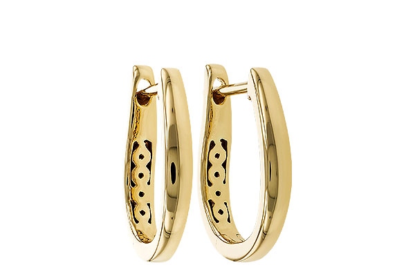 F275-24247: GOLD EARRINGS (15MM)