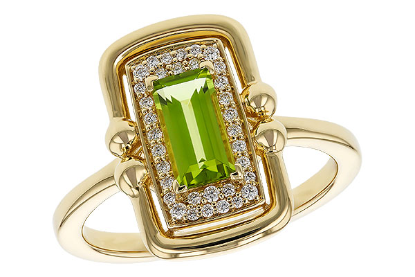 F275-26920: LDS RG .72 PERIDOT .84 TGW (8x4MM PER)
