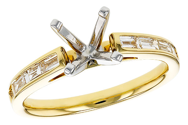 F276-09647: LDS SEMI DIA RG .38 TW BAGUETTES