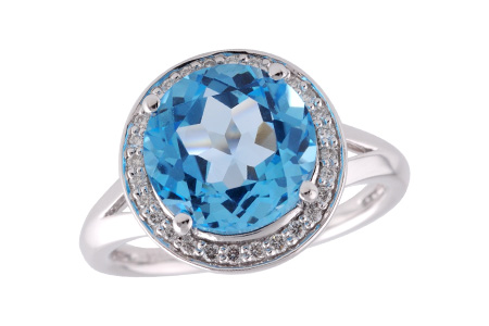 G187-94265: LDS RG 4.17 BLUE TOPAZ 4.32 TGW