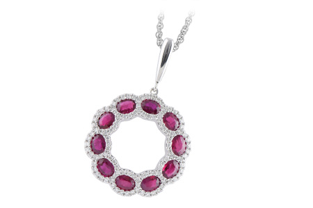 G188-85165: NECK 2.00 RUBY 2.38 TGW