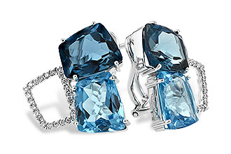 G188-85174: EARR 10.80 BLUE TOPAZ 11.00 TGW