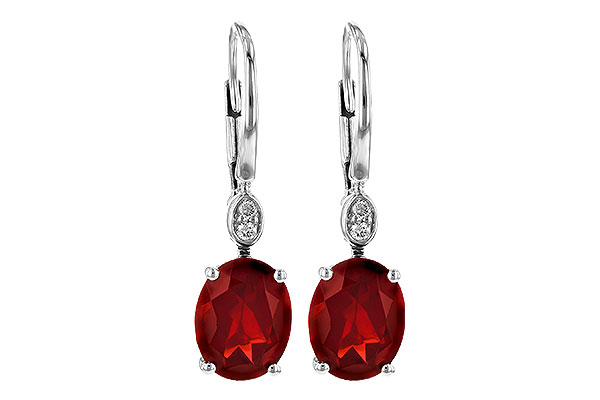 G190-72374: EARR 3.45 TW GARNET 3.50 TGW (9x7MM GAR)
