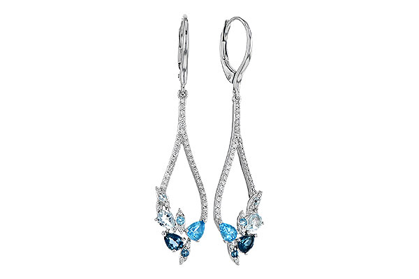 G273-40602: EARR 1.08 BLUE TOPAZ 1.35 TGW