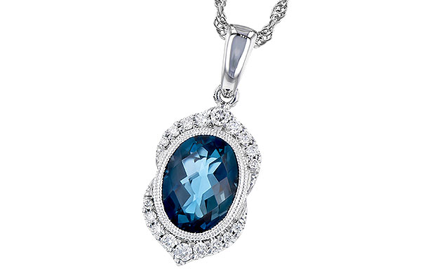 G273-45156: NECK 1.96 LONDON BLUE TOPAZ 2.10 TGW