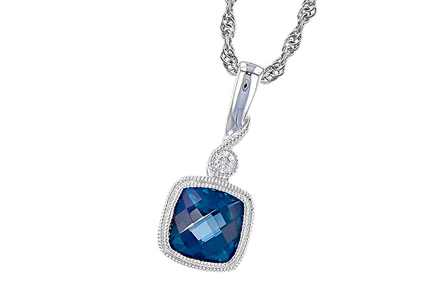 G274-27820: NECK 1.05 LONDON BLUE TOPAZ 1.07 TGW