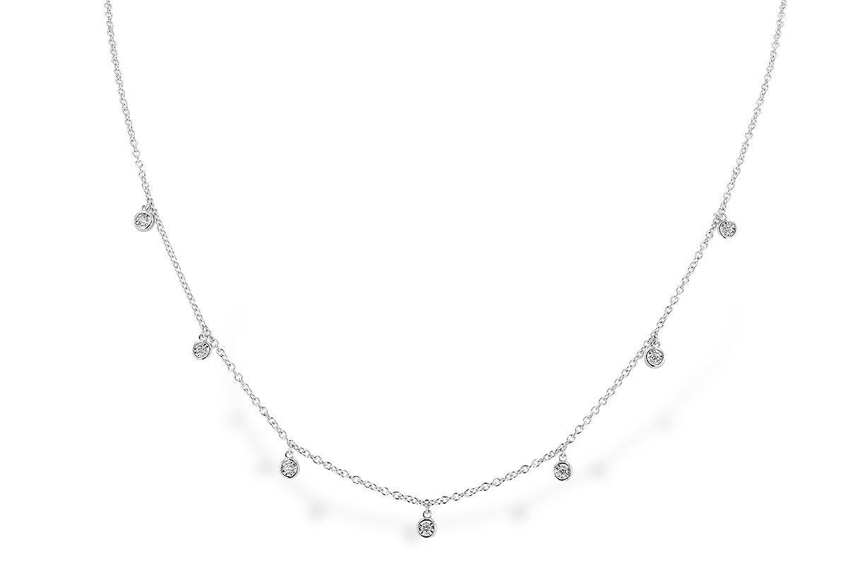 G274-28802: NECKLACE .12 TW (18")