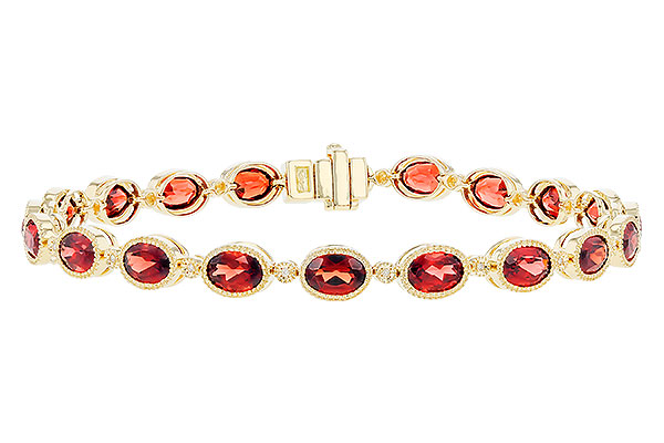 G274-29693: BRACELET 9.22 TW GARNET 9.26 TGW