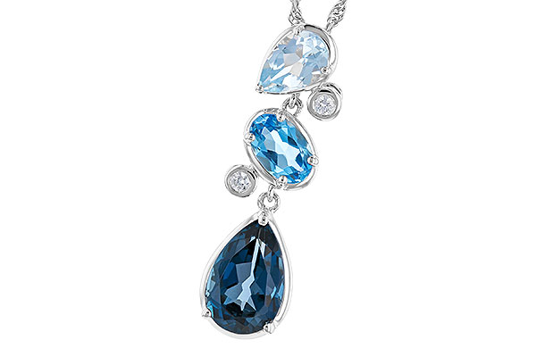 G274-30620: NECK 1.99 TW BLUE TOPAZ 2.02 TGW