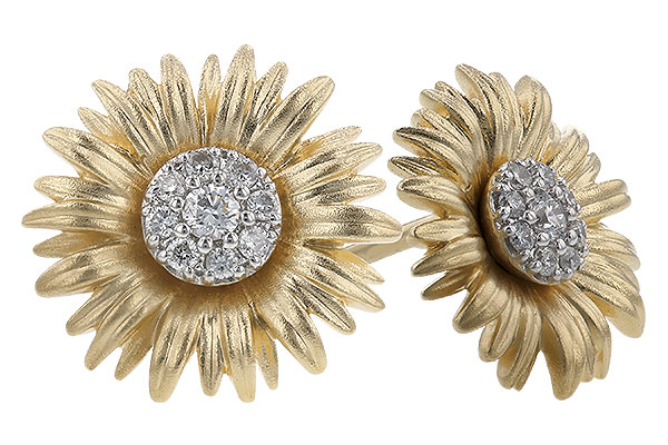 G274-31493: C274-30602 W/ YG PETALS & WG SETTINGS .14 TW