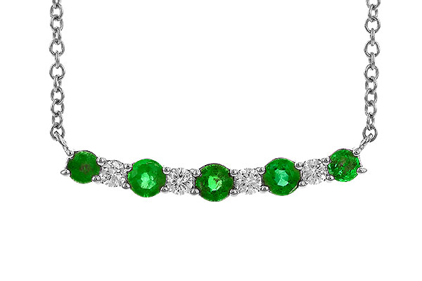 G274-35129: NECK .43 TW EMERALD .55 TGW