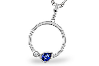 G275-20620: NECKLACE .26 SAPPHIRE .28 TGW